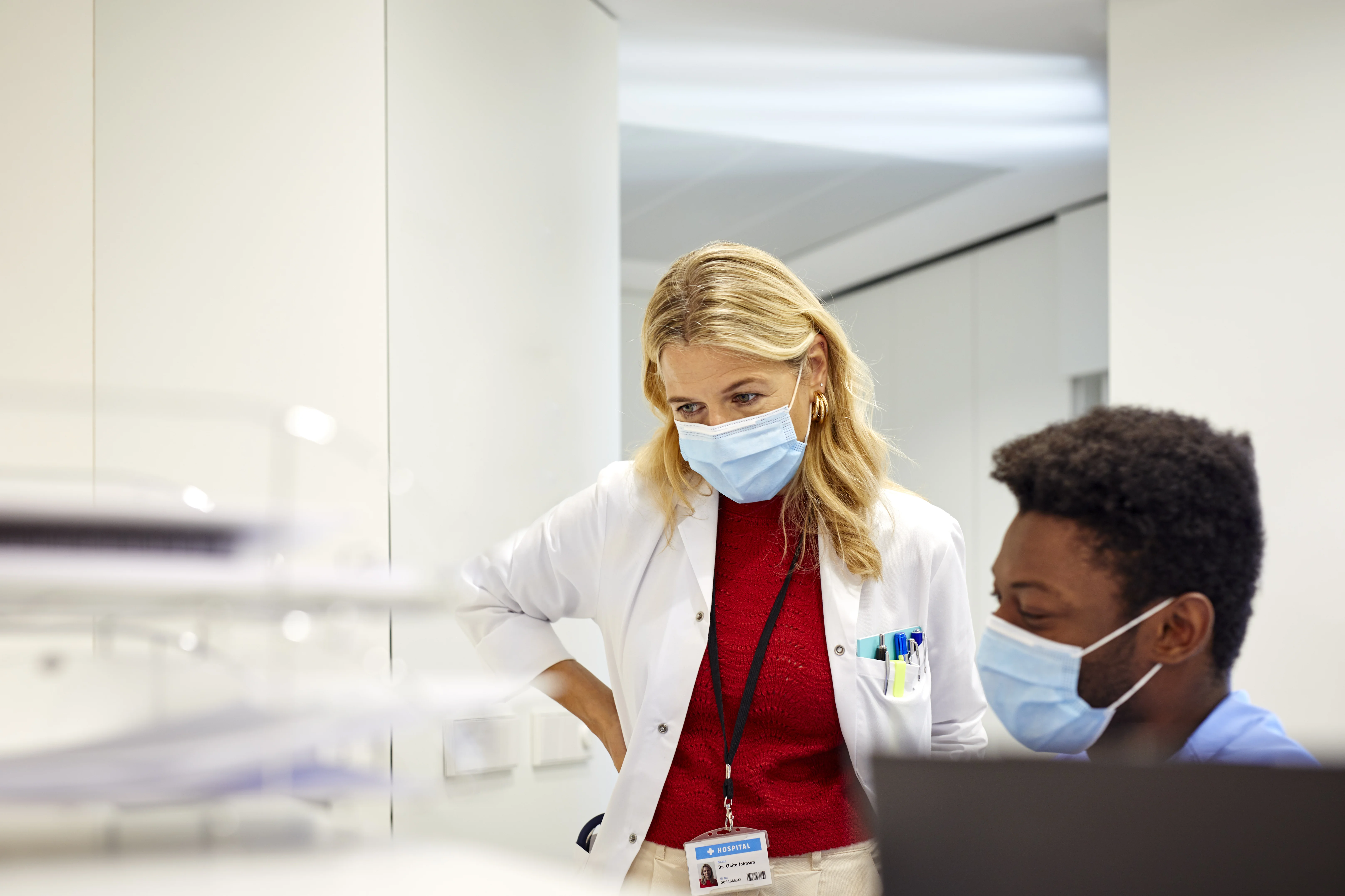 Healthcare professional at work