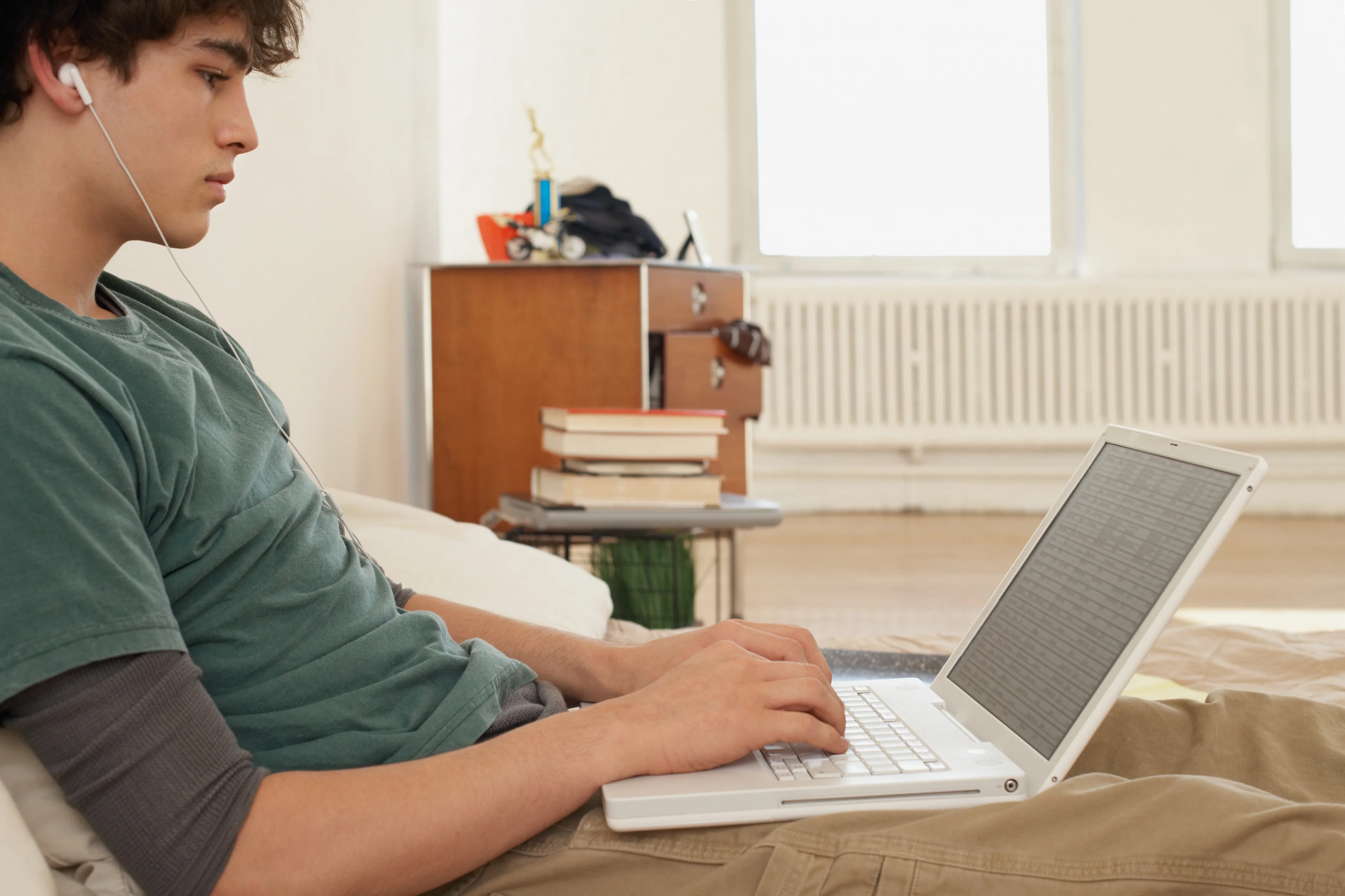 a person using a laptop