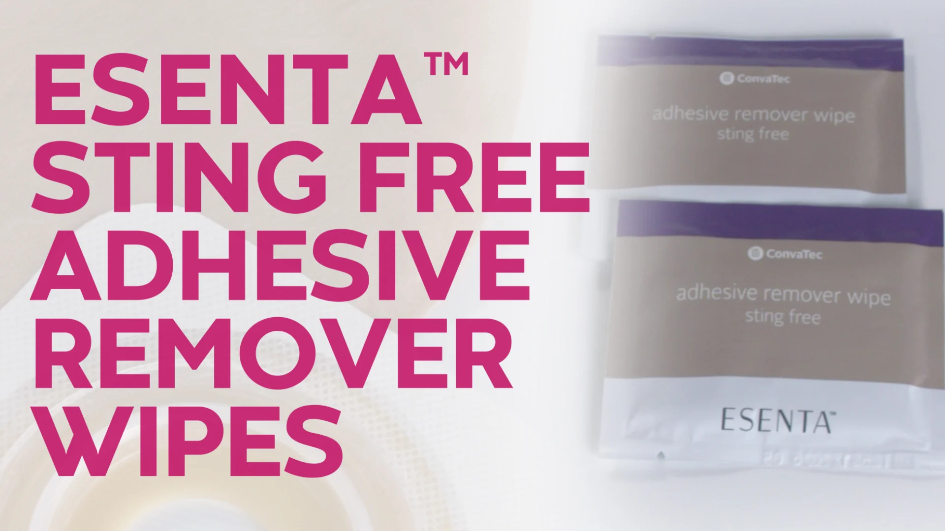 ESENTA™ Sting-Free Adhesive Remover Wipes