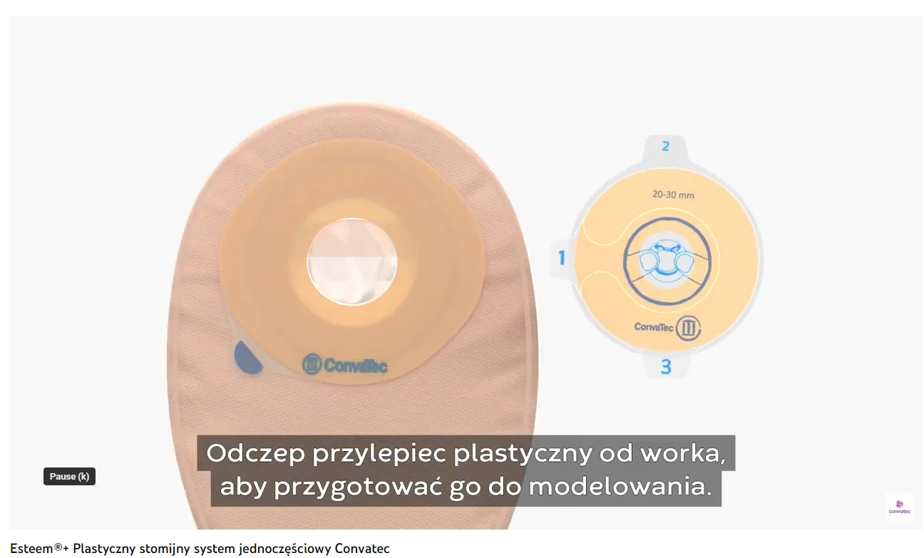 Esteem®+ Plastyczny stomijny system jednoczęściowy Convatec